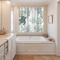 thumbnail image 3 of Sage Green Coastal Kitchen Curtains 84 Inch Length, Sea Turtle Nautical Coral Summer Beach Grommet Top Bedroom Living Room Curtains, Light Filtering Cafe Curtain Drapes 2 Panels Set 104''x84'', 3 of 9