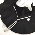 thumbnail image 5 of Zhengup Wide-Brim Floppy Hat Ponytail Hole Foldable Summer Visor Sun Hat Adjustable by Velcro Black Cotton Bucket Hat for Women, 5 of 9