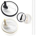 thumbnail image 1 of wonima44 Stanley Lid Replacement 40 oz no Spill Lid Leak Proof Spill Proof Cup Lid Stanley Quencher Cup Lid Accessories (Black&Ivory White), 1 of 1