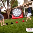 thumbnail image 5 of Premium Giant Kick Darts (Over 6 ft. Tall) with 15+ Games Included - Giant Inflatable Outdoor Dartboard w/ Soccer Balls, 5 of 6
