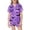 Purple2, variant on Halloween Little Girls Summer Pajamas Cute Bat Print Soft Kids Short Sleeve Button Down Shirt And Shorts Two Piece Outfit Sleepwear Nightwear Pjs Loungewear Purple 6-7 Years