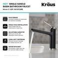 thumbnail image 4 of Kraus KBF-1401SFSMB Indy Single Handle Basin Bathroom Faucet, Spot Free Stainless Steel/Matte Black, 4 of 11