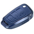thumbnail image 1 of Key Fob Cover Compatible with Fit for Audi A4 A3 Q3 Q5 Q7 TT TTS RS3 S4 S3 A1 S6 RS4 RS6 Q2L ABS Smart Remote Key Case Keychain Case Holder Protector,blue,3 Button, 1 of 6