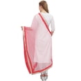 thumbnail image 3 of Phagun Women Ethnic Wrap Hizab Net Dupatta Long Stole Scarf Gift For Her-Dark Peach, 3 of 5