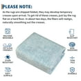 thumbnail image 6 of Hasoo Washable Geometric Border Living Room Area Rug 8x10 Large Modern Solid Soft Stain Resistant Indoor Light Blue Neutral Carpet, 6 of 6