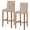 Brown, variant on Peach Fuzz Bar Stool Cover Set of 2, Farmhouse Solid Orange Color Modern Art Stretch Bar Chair Cover, Removable Washable Pub Counter Stool Chair Slipcover for Kitchen Dining Room Pub Cafe