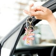 thumbnail image 3 of Fashion 26-letter Key Chain Pendant Butterflys Tassel Key Chain Elegant Fashion Multi-functional Use, 3 of 5