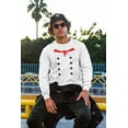 thumbnail image 3 of Old Glory Mens Halloween Chef Costume Long Sleeve T Shirt, 3 of 6