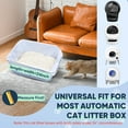thumbnail image 3 of ATBXHZSZ 60 Count Cat Litter Bags Litter Box Liners for Automatic Litter Box for Robot 4/3 Drawstring Cat Trash Bags Heavy Duty Extra Thick, 3 of 8