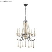 Elk Home 25-Inch Wide Sommieres Chandelier, Antique French Cream