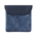 thumbnail image 1 of Bolsa de viaje de cuero sintético para joyas, bolsa de cuero para joyas, bolsa de regalo para Navidad, bodas, 13 x 13 cm, azul, 1 of 5