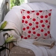 thumbnail image 3 of Carolines Treasures BB5139PW1414 Cherries on Pink Fabric Decorative Pillow  14Hx14W multicolor, 3 of 4