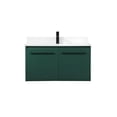 thumbnail image 3 of Elegant Decor Penn 36" MDF Single Bathroom Vanity with Backsplash in Green, 3 of 8