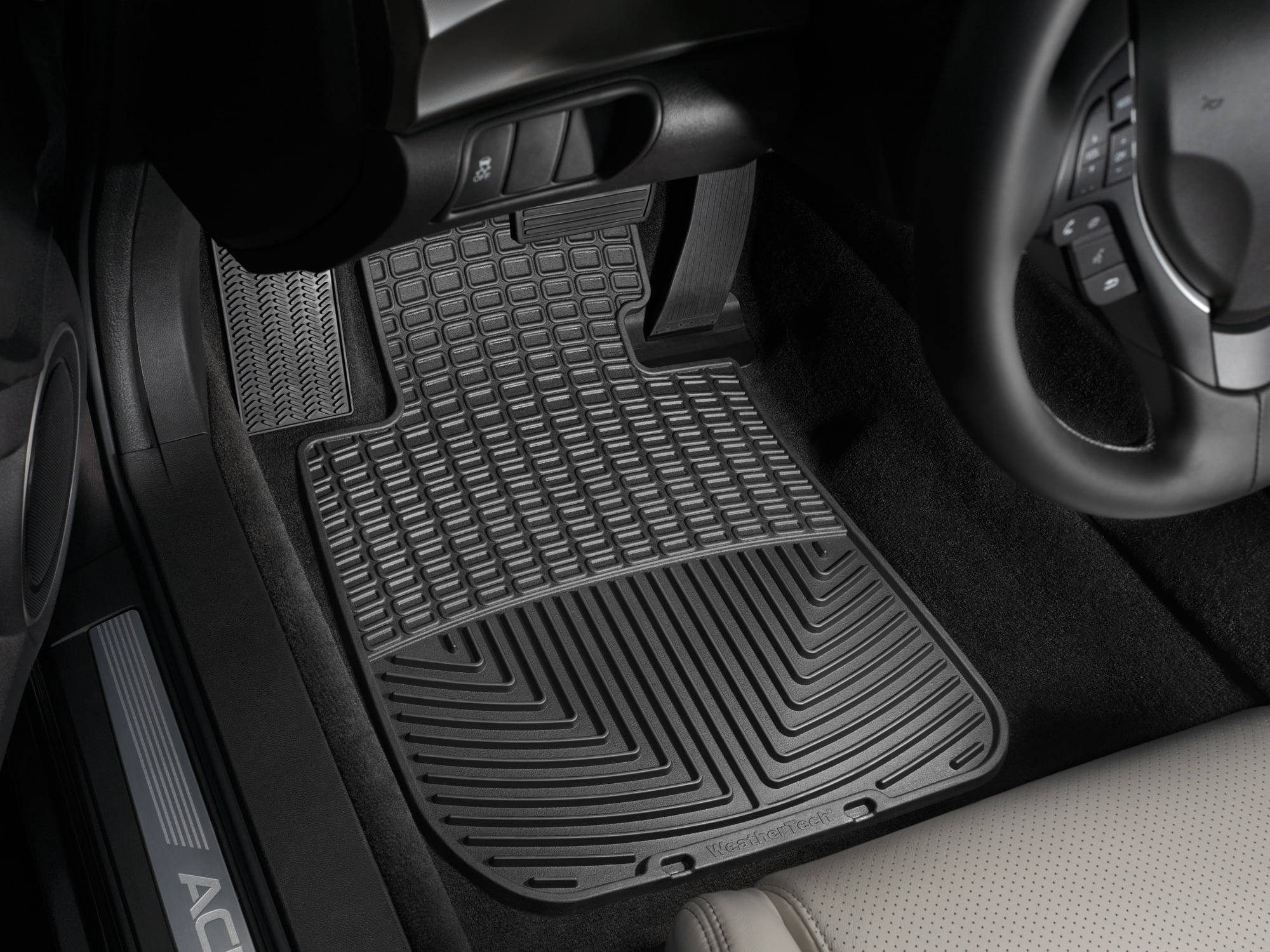WeatherTech All-Weather Floor Mats compatible with BMW 325i, 328i, 335i, 128i - 1st Row (Driver & Passenger), Black