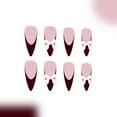 thumbnail image 3 of Long Stick on Nail With Bows Designs Nail Accesories Artificial Nail for Women, 3 of 7