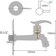 thumbnail image 5 of Wall Mount Faucet Rustic Brass Faucet Decorative Dragon Design, 5 of 5