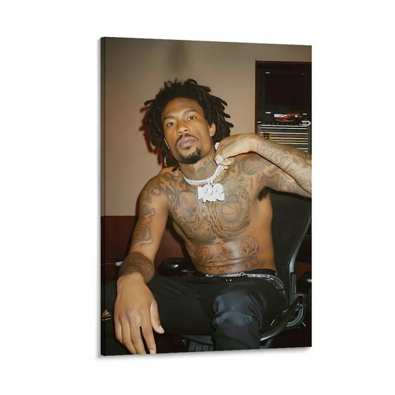 Hunxho RAPPER Art Alternative Cool Poster Print Photo Art Painting Canvas Poster Home Decorative Bedroom Modern Decor Posters Gifts 12x18inch(30x45cm)