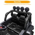 thumbnail image 3 of 12V Electric Ride On Car with Remote Control, DIY Stickers, MP3, LED Lights, Full Function Doors, Four Wheels Suspension, 2 Motors, Black, 3 of 7