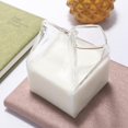 thumbnail image 4 of 1Pc 300ML Half Pint Milk Carton Style Creative Mini Creamer Jug Glass Milk Mug, 4 of 8