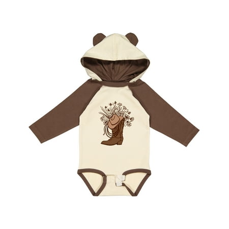 

Inktastic Cowgirl Rodeo Western Boot Gift Baby Girl Long Sleeve Bodysuit