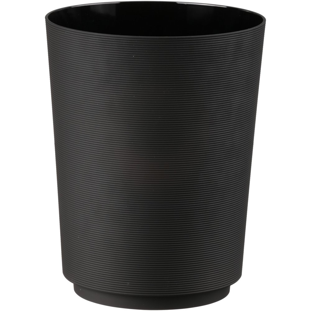 Mainstays Soft Touch Black Plastic Wastebasket