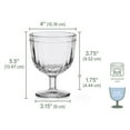 thumbnail image 2 of Fitz and Floyd Beaded 14 oz Clear Wine Glass Goblet (Set of 4), 2 of 9