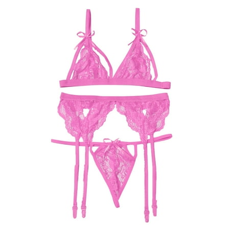 

Hxroolrp Lingerie for Women Ladies Erotic Lingerie Sexy Lace Strap Garter Belt Fashion Lingerie Set