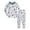 L-White1358, variant on MEZZALL Boys Pajama Set Long Sleeve Kids Sleepwear Cartoon Astronaut Loungewear Comfortable Outfits For Toddler Children Stylish Clothing