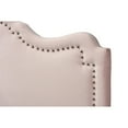 thumbnail image 3 of Baxton Studio Nadeen Modern and Contemporary Light Pink Velvet Fabric Upholstered Queen Size Headboard,Wholesale, 3 of 7