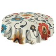 thumbnail image 5 of Round Tablecloth 60x60 Inch Round Spring Summer Table Cover flower for Dinner Party Picnic, 5 of 5