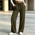 thumbnail image 4 of Tsesme Sweatpants for Women - High Waist Wide Leg Jogging Sports Pants - Loose Drawstring Workout Running Trousers with Pockets, 4 of 9