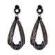 thumbnail image 2 of Pendientes para mujer, regalos para mujer, pendientes largos vintage de aguja con forma de gota de agua y diamantes, delicados pendientes de diamantes de imitación azules, pendientes dorados., 2 of 5