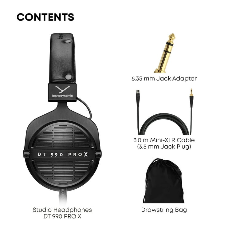 DT 990 PRO X Studio headphones for critical listening and editing