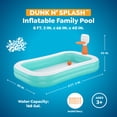 thumbnail image 3 of H2OGO! Inflatable Family Pool, Dunk'n Splash 8'3" x 66" x 40" Pool with Basketball Game, 3 of 7