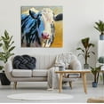 thumbnail image 2 of Spotted Cow Animal Portrait Animals & Insects Painting Gallery Wrapped Canvas Print Wall Art, 2 of 7