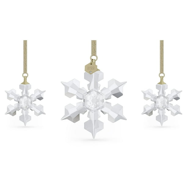 Set de adornos en forma de copo de nieve de Swarovski, edición anual de 2022, 15 x 10 cm