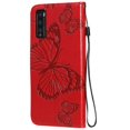 thumbnail image 3 of (Rouge) pour Huawei Enjoy Z Étui en Cuir à Rabat Horizontal Motif Papillons 3D, 3 of 5