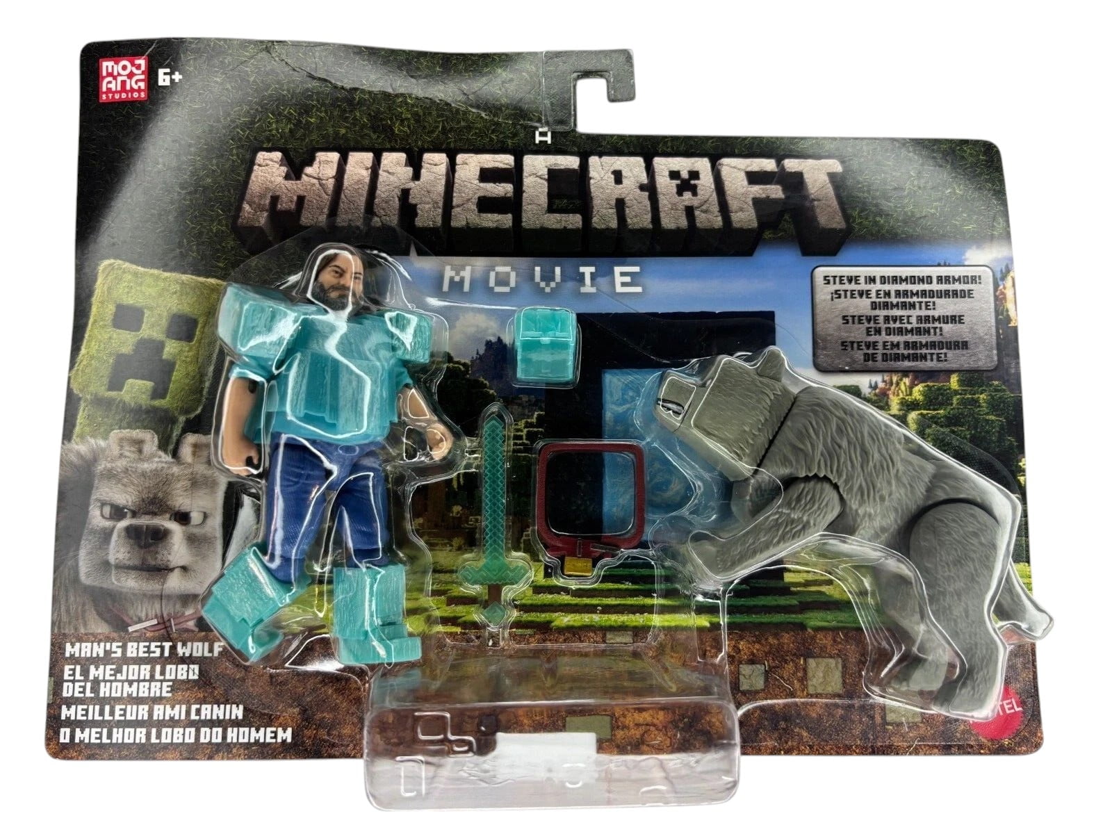 STEVE EMM/DANGEROUS GOODS メロハー Minecraft Survival Mode Steve with Iron Armor Figure