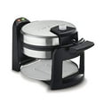 thumbnail image 2 of Cuisinart WAF-F30 Round Flip Belgian Waffle Maker, Black/Silver, 1 inch thick, 2 of 5