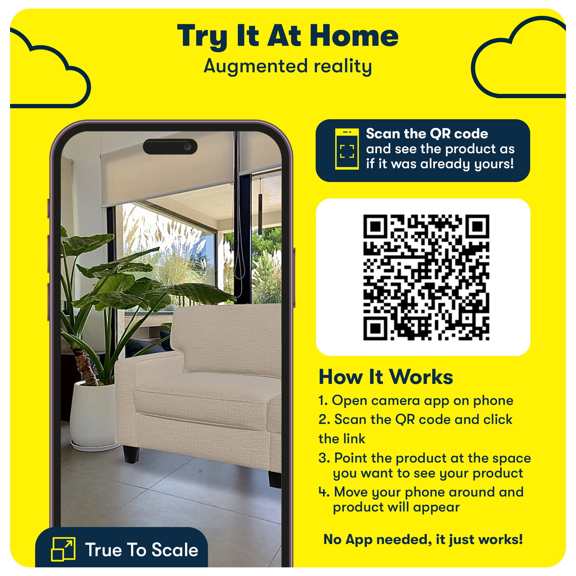 Serta Palisades 61" Track Arm Sofa, Easy Care Polyester, Loveseat or Couch for Small Spaces, Charcoal