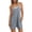 Gray#1, variant on Short Jumpsuit for Women Solid Color Summer Casual Rompers Athletic Sleeveless Loose Spaghetti Strap Shorts Stretchy Overalls Jumpers with Pockets