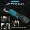 thumbnail image 3 of Amdohai Multifunctional 12.0V Cordless Rechargeable Electric Wrench 3/8 Inch 90° Right Angle Ratchet Wrenches Handheld Driver Power Tool, 3 of 8