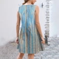 thumbnail image 4 of Ovzne Robes d'Été pour Femmes Robe de Vacances Printemps et Été pour Femmes Bouton Col en V Robe à Bretelles Robe d'Été Imprimée Liquidation, 4 of 6
