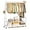 White, variant on Heavy Duty Clothes Rack with Shelves 46.5" Large Rolling Clothing Racks for Hanging Clothes, Garment, Coat, Black