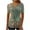 Army Green(New1), variant on Women Tops Casual Print Round Neck Loose Short Sleeve T-Shirts Blouse Pullover