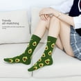 thumbnail image 4 of Calcetines de hombre primavera y verano de barril medio personalidad de aguacate medias europeas y americanas medias de amantes medias de mujer de moda estilo Harajuku, 4 of 6