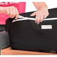 thumbnail image 3 of Zip-On Fitted Sheet Set - Designed for Mattresses with Up to 8" Inch Deep Pockets - Includes 1 Fitted Sheet Base and 2 Zip-On Sheets Cal King Size - 600 TC - Dark Grey Color, 3 of 4