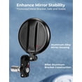 thumbnail image 6 of Universal Motorcycle Mirrors, 360° Rotatable Motorcycle Handlebar Bar End Rear View Side Mirrors, Compatible with 7/8 in Handlebar and 0.51-0.83in (13mm-21mm) Handlebar Inner Diameter, 6 of 8