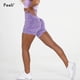 thumbnail image 4 of Pantalones cortos de camuflaje sin costuras para mujer, ropa de cintura alta, pantalones cortos para Yoga y gimnasio, pantalones cortos de entrenamiento para correr de nailon con efecto Push Up, 4 of 5
