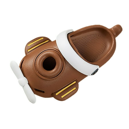 

Xinduolei Home Slippers for Children Kids Airplane Modeling Children Slippers Cartoon Soft Sole